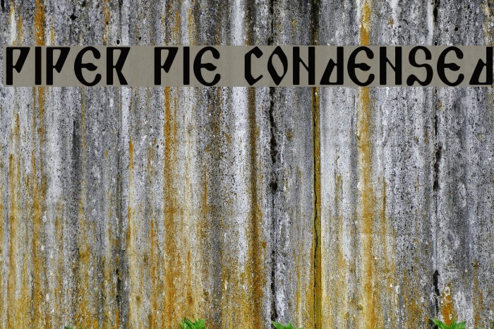 Piper Pie Condensed Font examples