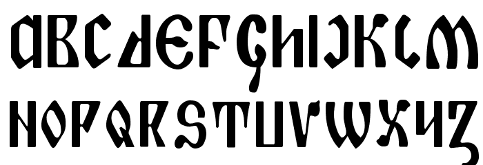 Piper Pie Condensed Font LOWERCASE