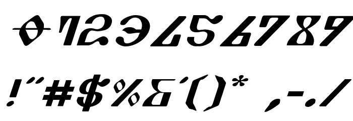Piper Pie ExpItal Font OTHER CHARS