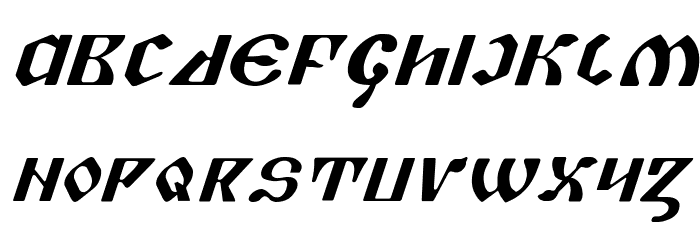 Piper Pie ExpItal Font LOWERCASE