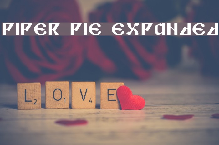 Piper Pie Expanded 字体 examples