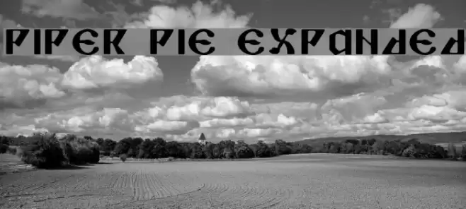 Piper Pie Expanded Font examples