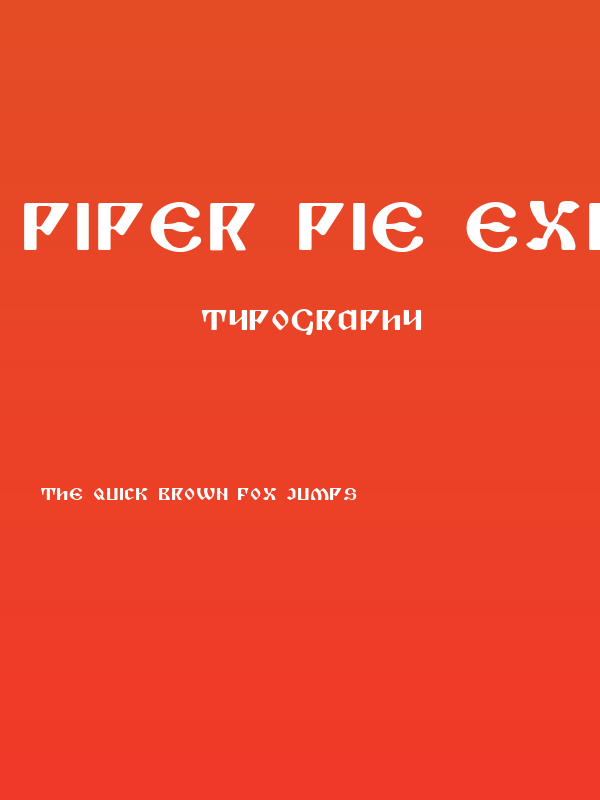 Piper Pie Expanded Poster