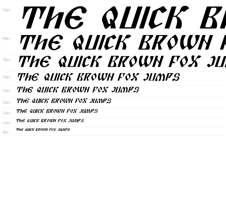 Piper Pie Italic Waterfall