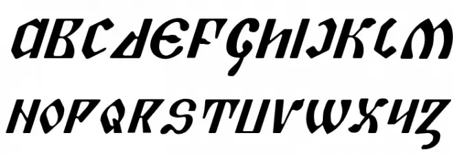 Piper Pie Italic Schriftart Kleinbuchstaben