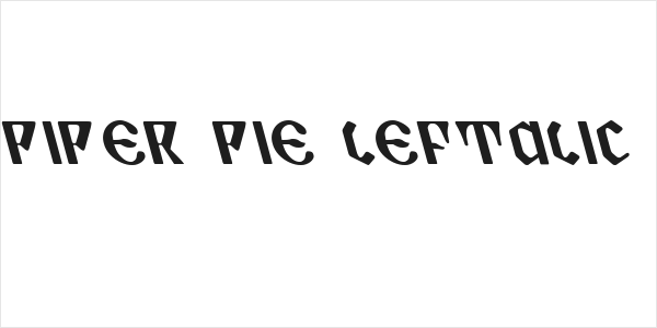 Piper Pie Leftalic Logo