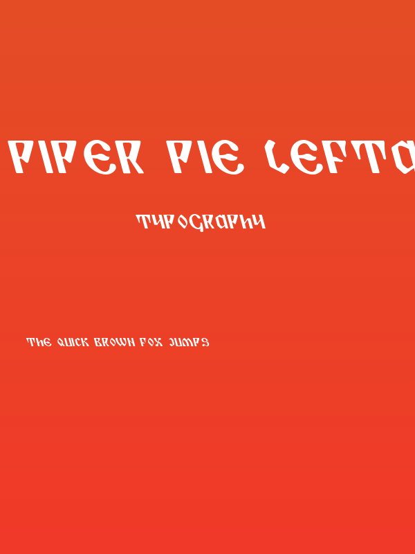 Piper Pie Leftalic Poster