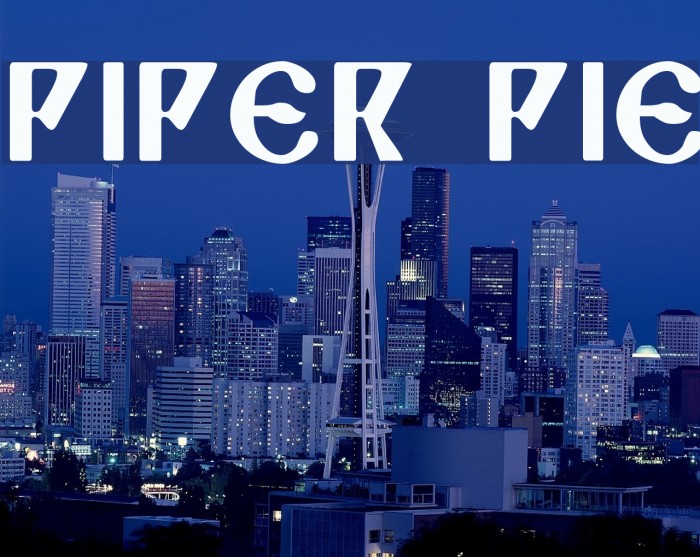 Piper Pie Font examples