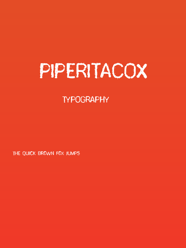 PiperitaCox Poster