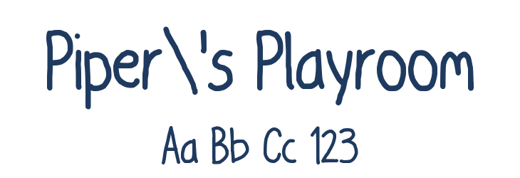 Piper's Playroom Font Preview