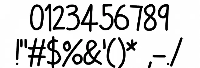 Piper's Playroom Schriftart Anderer Schreiben