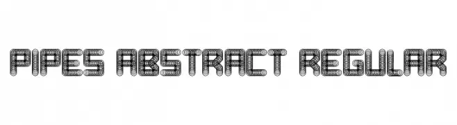 Pipes Abstract Regular  Frei Schriftart Herunterladen
