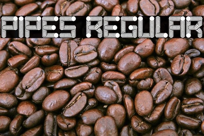Pipes Regular Font examples