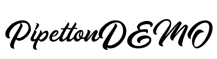 PipettonDEMO  font caratteri gratis