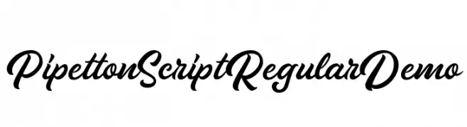 PipettonScriptRegularDemo  Fuentes Gratis Descargar