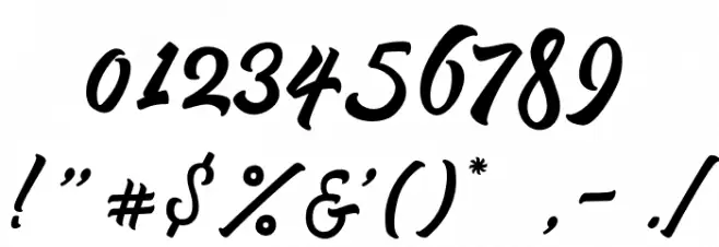 PipettonScriptRegularDemo Font OTHER CHARS