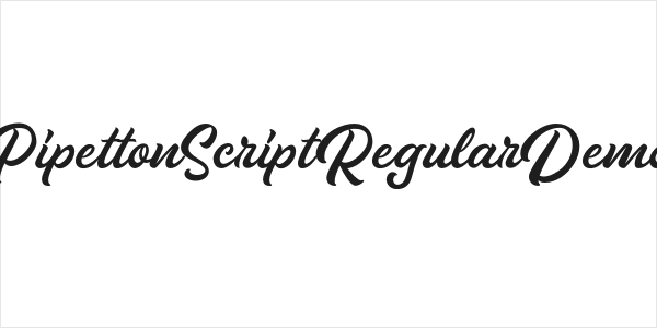 PipettonScriptRegularDemo Logo