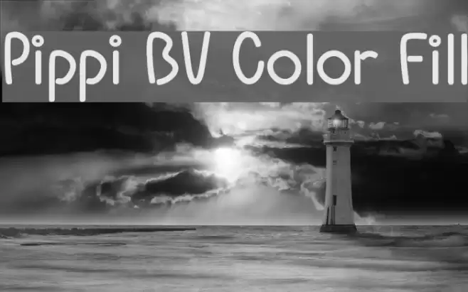 Pippi BV Color Fill Font examples