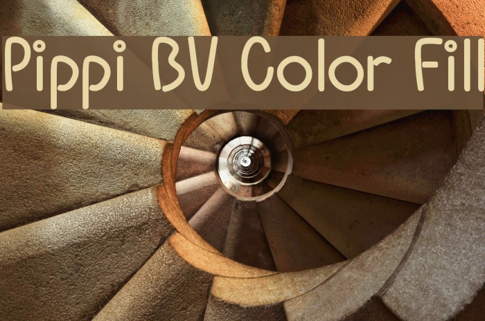 Pippi BV Color Fill Font examples