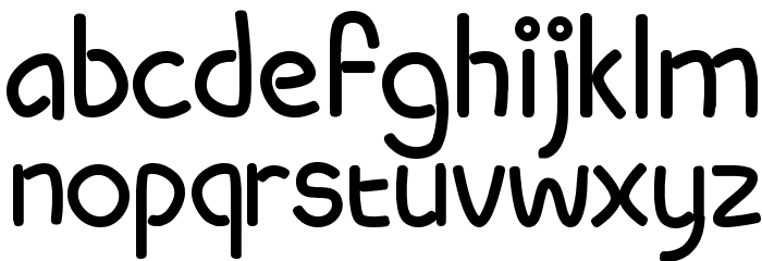 Pippi BV Color Fill Font LOWERCASE