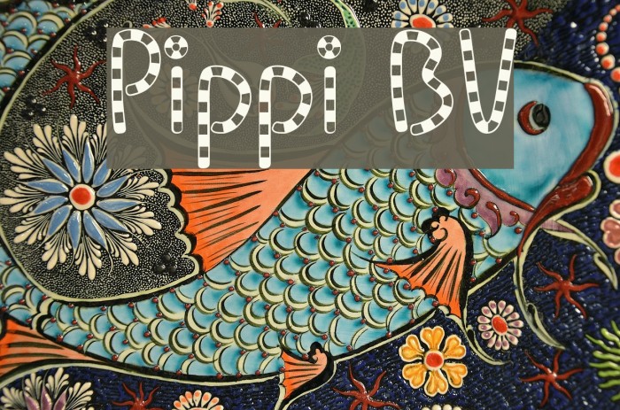 Pippi BV Font examples
