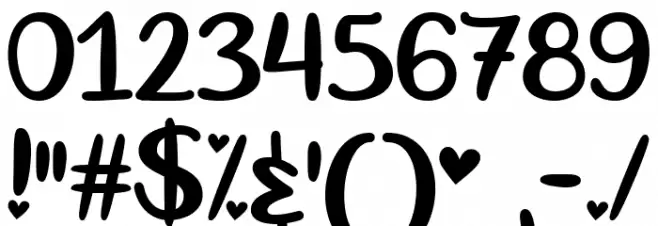 Pique My Interest Regular Font OTHER CHARS