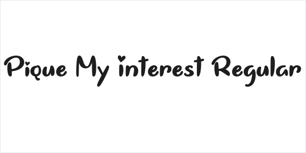 Pique My Interest Regular Logo