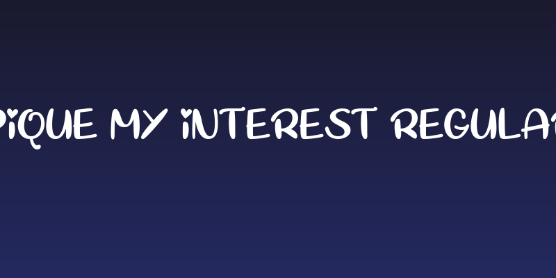 Pique My Interest Regular Social Header