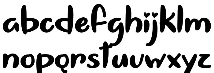 Pique My Interest Regular Font LOWERCASE