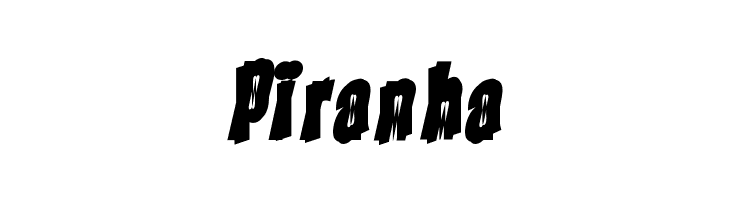 Piranha  フリーフォントのダウンロード