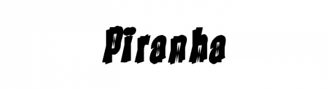 Piranha  フリーフォントのダウンロード