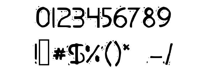 Piranha Font OTHER CHARS