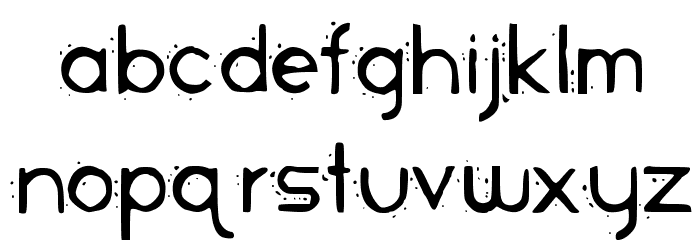 Piranha Font LOWERCASE