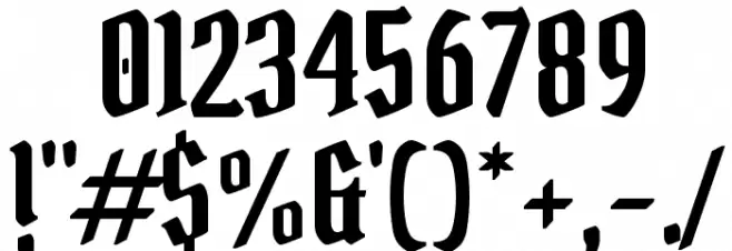 Pirata One Font OTHER CHARS