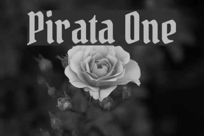 Pirata One Font examples