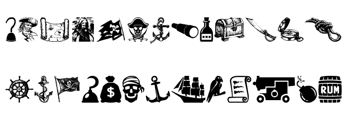 Piratas Font LOWERCASE