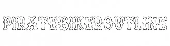 Pirate Biker Outline  नि: शुल्क फ़ॉन्ट्स डाउनलोड