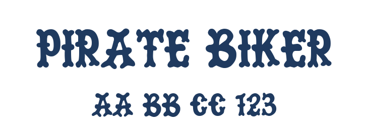 Pirate Biker Font Preview
