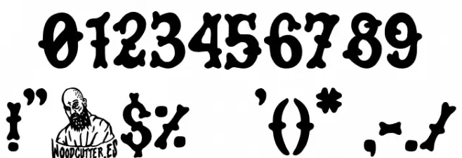 Pirate Biker Font Alte caractere