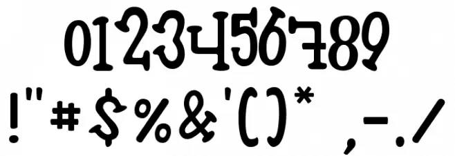 Pirate Jack Font OTHER CHARS
