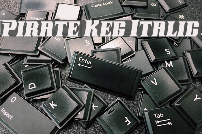 Pirate Keg Italic Font examples