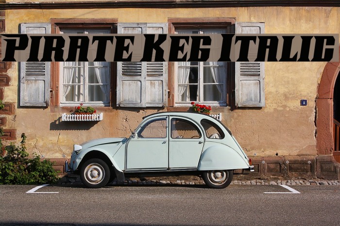 Pirate Keg Italic Font examples