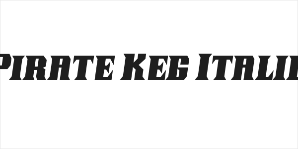 Pirate Keg Italic Logo