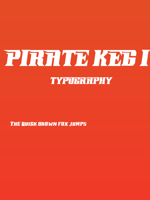 Pirate Keg Italic Poster