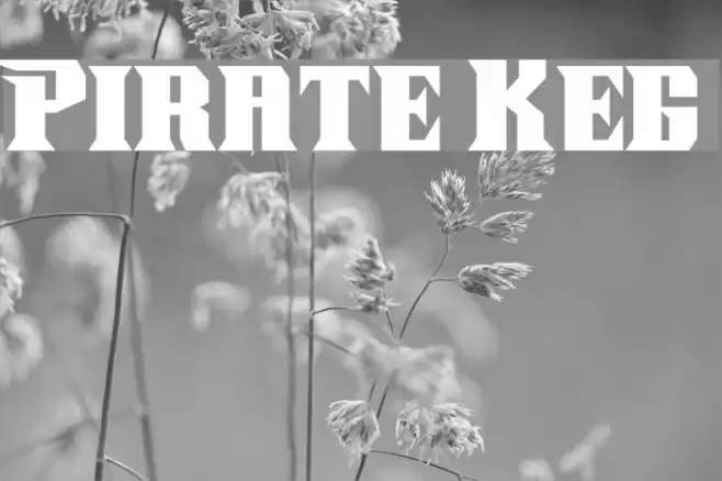 Pirate Keg Font examples