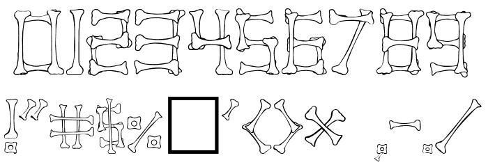 Pirate Regular フォント その他の文字