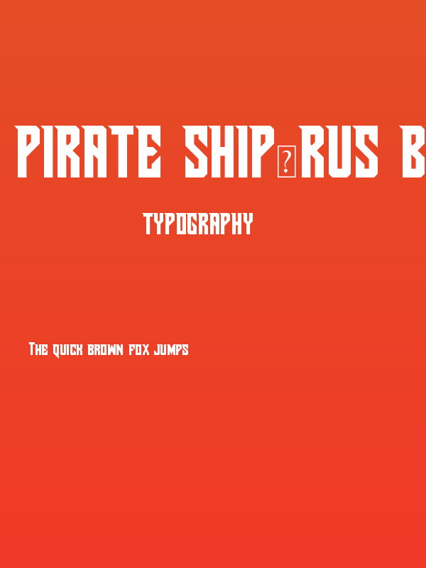 Pirate Ship(RUS BY LYAJKA) Poster