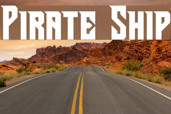 Pirate Ship Font examples