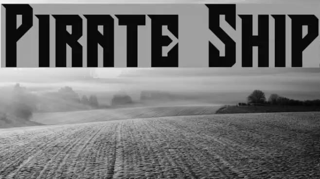 Pirate Ship Font examples