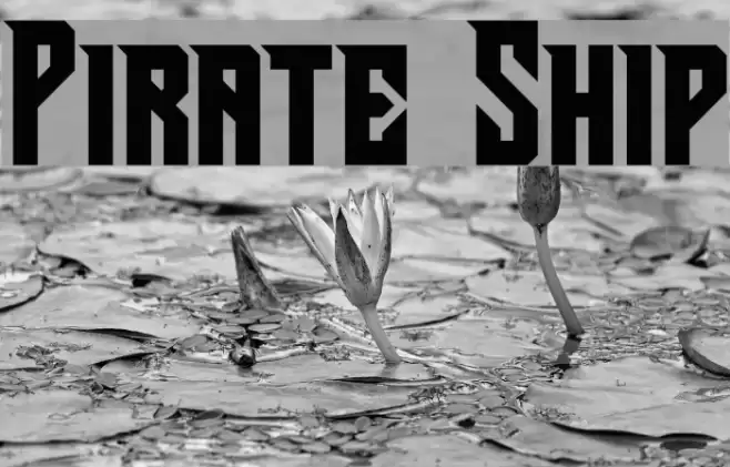 Pirate Ship Font examples